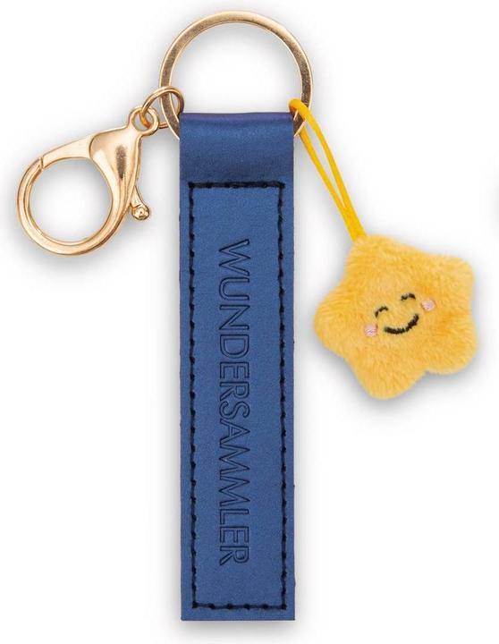 Magni NICI Schlüsselanhänger Wundersammler Kunstlederband mit Stern blau 10cm