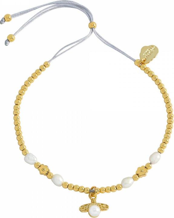 Estella Bartlett Pearl & Bee Louise Armband vergoldet (20.80 cm, 18k vergoldet)