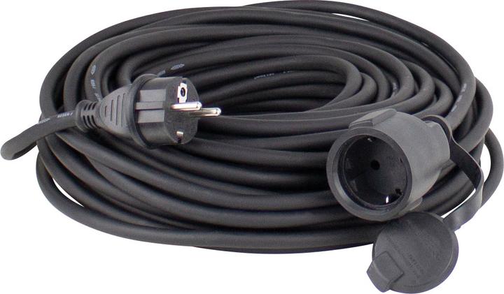 Actual product image As - Schwabe Diverse Schwabe Power extension cable 10 m black (10 m, CEE 7/3)