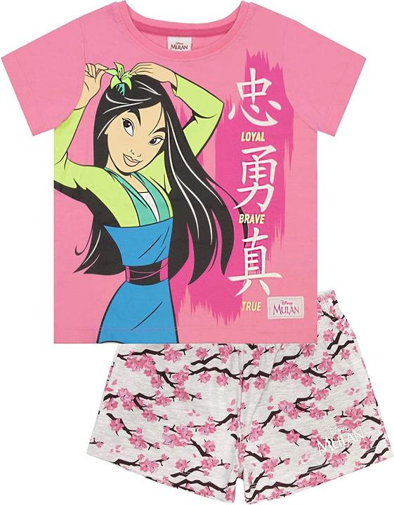 Mulan Loyal Brave True Schlafanzug Mit Shorts Mädchen