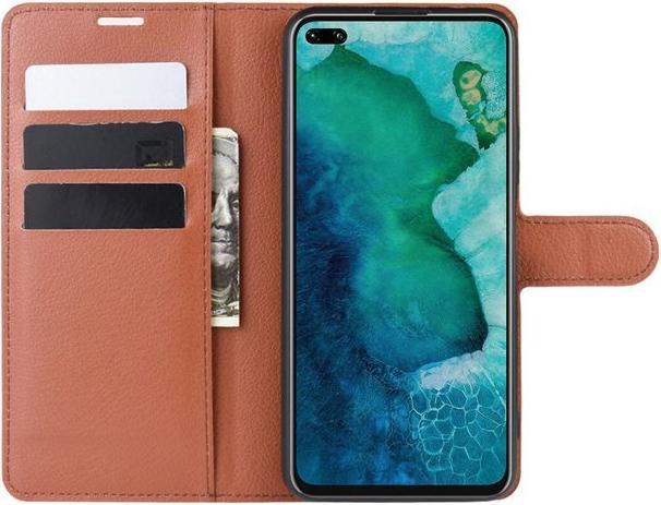 Actual product image MU Classic Litchi Leather Bookcover Series (Honor V30, Honor V30 Pro)