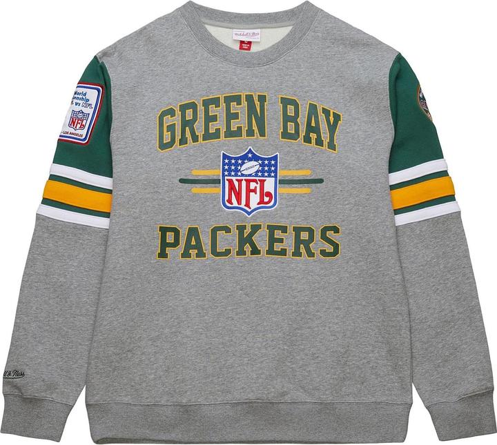 Mitchell & Ness Fleece 4.0 Pullover Green Bay Packers - S (S)