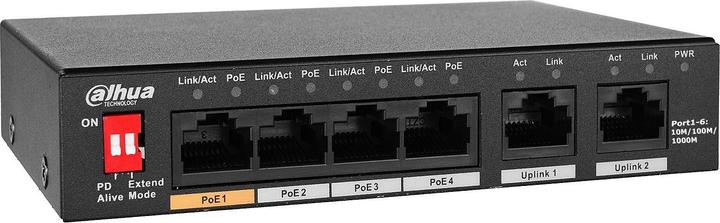 Immagine prodotto Dahua Switch PoE PFS3006-4GT-60-V2 non gestito (4 Porti)