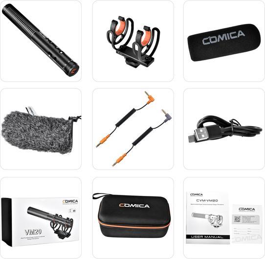 Produktbild Comica Multi-functional Super Cardioid Condenser Shotgun Microphone