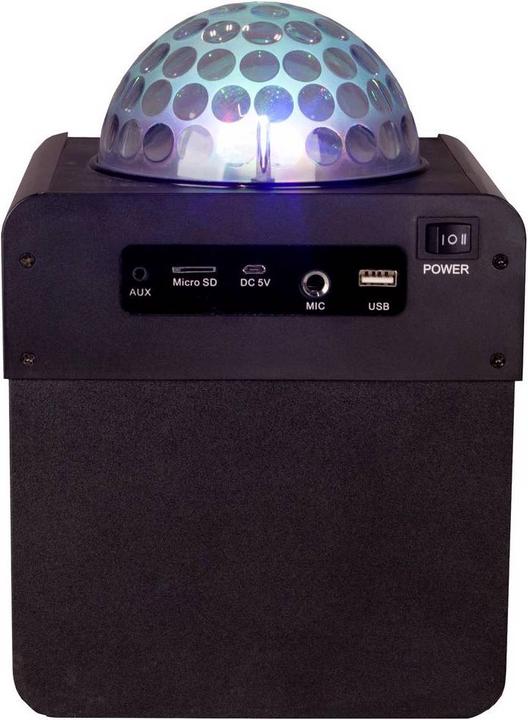 Immagine prodotto N-Gear DISCO410 ( ) Altoparlante Bluetooth per karaoke e feste con palla da discoteca, effetti luce e (6 h, Corrente elettrica)