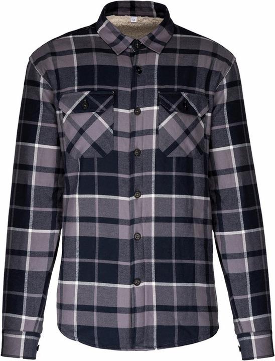 Kariban Sherpa Futter Karohemd Jacke (XXL)