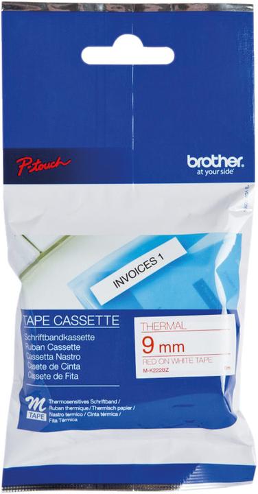 Actual product image Brother M-K222bz (0.90 cm, White, Red)