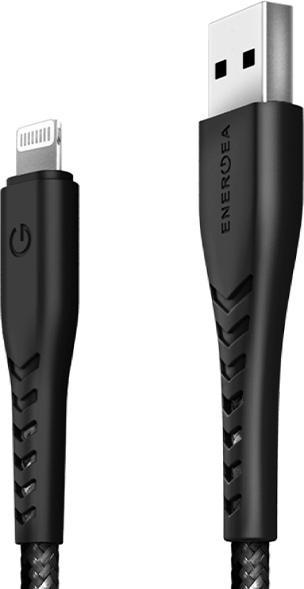 Actual product image Energea cable Nyloflex USB - Lightning Charge and Sync C89 MFI 1.5m czarny/black (1.50 m, USB 3.2 Gen 1)