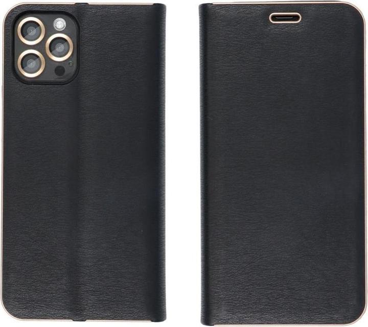 Actual product image OEM Book case LUNA Book Gold for SAMSUNG A54 5G black (Samsung Galaxy A54 5G)