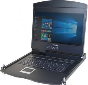 Produktbild Dexlan 19" Arbeitskonsole, 18,5" LCD-Bildschirm, VGA/PS2/USB, sehr geringe Einbautiefe (463 mm)