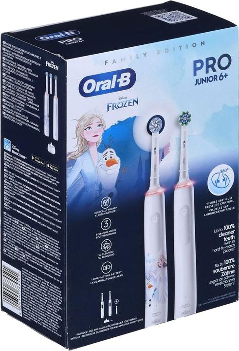 Image du produit Oral-B Pro 3 3000 White+ Junior Frozen (Brosse à dents oscillo-rotative)