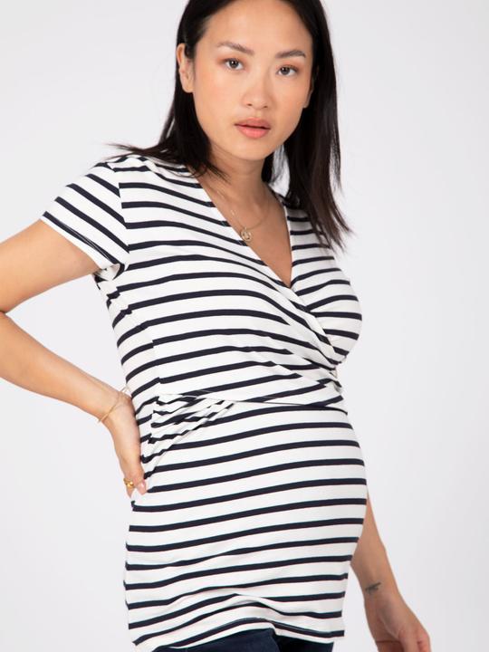 Envie de Fraise Nachhaltiges Wickelshirt für Schwangerschaft & Stillzeit FIONA (W32/L34)