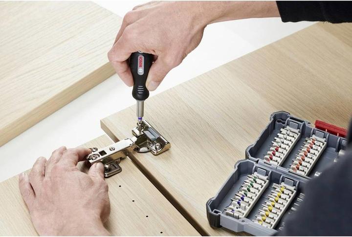 Actual product image Bosch Professional Zubehör Screwdriver bit set, 45 pieces (Cross Phillips PH 1", Cross Phillips PH 2", Cross Phillips PH 3", Cross Pozidriv PZ 1", Cross Pozidriv PZ 2", Cross Pozidriv PZ 3", Hexagonal (hexagonal) 3", Hexagonal (hexagonal) 4", Hexagonal (hexagonal) 5", Hexagonal (hexagonal) 6")
