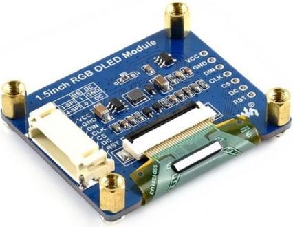 Produktbild WaveShare 128x128 1.5inch RGB OLED Display Modul SPI