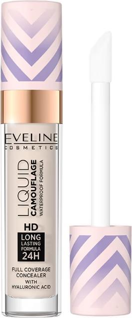 Eveline Liquid Camouflage Hd Waterproof Concealer With Hyaluronic Acid 2.5 7.5Ml