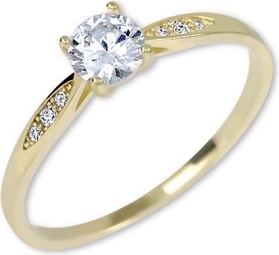 Brilio Gold engagement ring with crystals 229 001 00809 - Circuit: 50 mm (50)