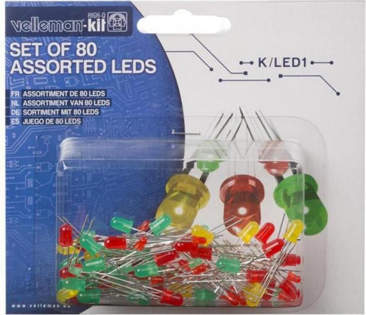 Produktbild Velleman K/Led1 Sortiment Mit 80 Leds
