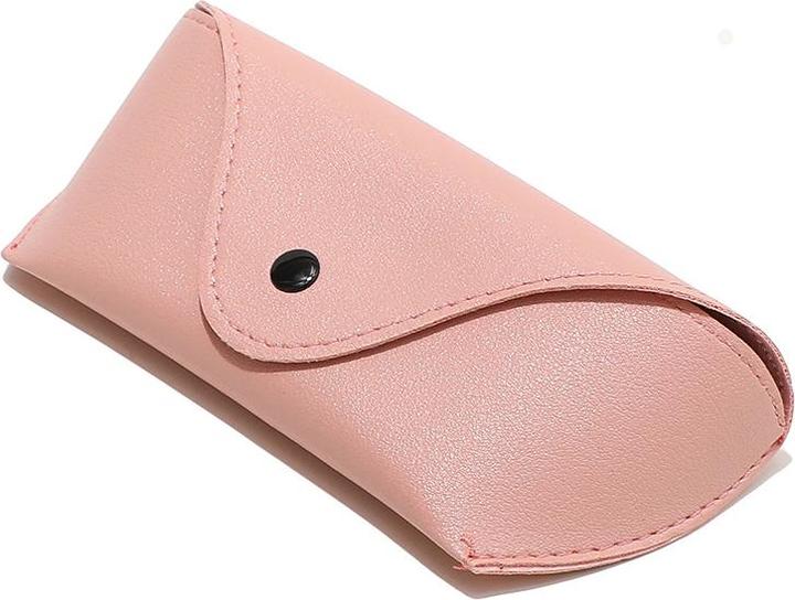 Techsuit - Glasses Case (ETPU3) - Eco Leather, 167 x 70 x 40mm - Pink