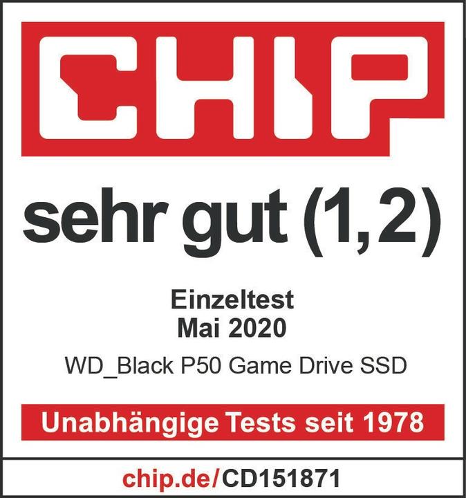 Produktbild WD Black P50 Game Drive SSD (1000 GB)