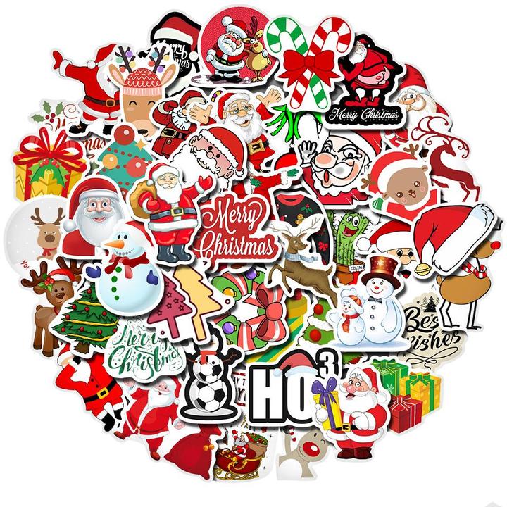 Actual product image JTI 50x Stickers and Decals - VSCO Christmas