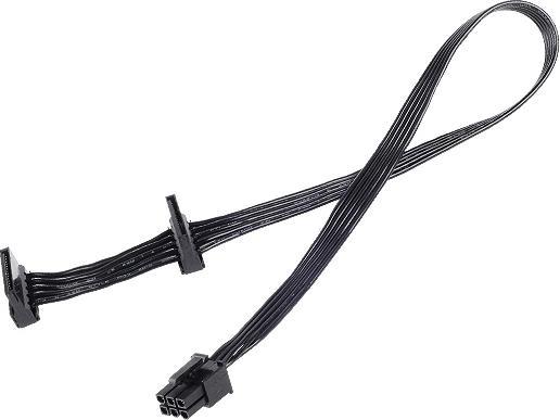 Actual product image Silverstone short power supply cable set for Strider, flatband