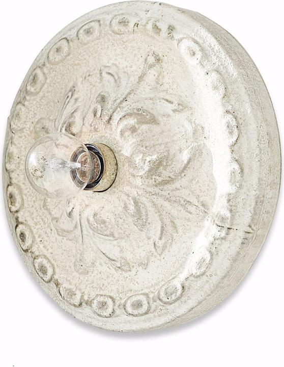 Actual product image Loberon Wall & ceiling lamp Mangaire antique white (E27)