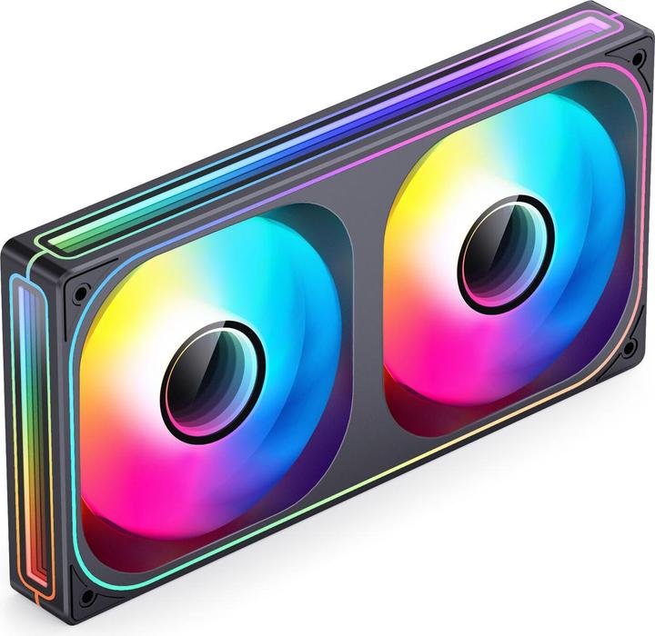 Image du produit Jonsbo ZB-240 Infinity Mirror ARGB Reverse Blade PWM Lüfter - 240mm, schwarz (240 mm)