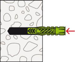 Actual product image Fischer Universald. UX Green 10x60 R WH K (2) (2 pcs.)