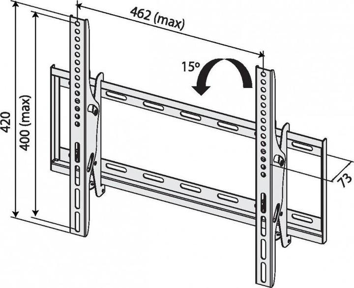 Actual product image Lenovo TV TV TB-451 bracket up to 65 "40 kg VESA 400x400 max (Ceiling, 65", 40 kg)