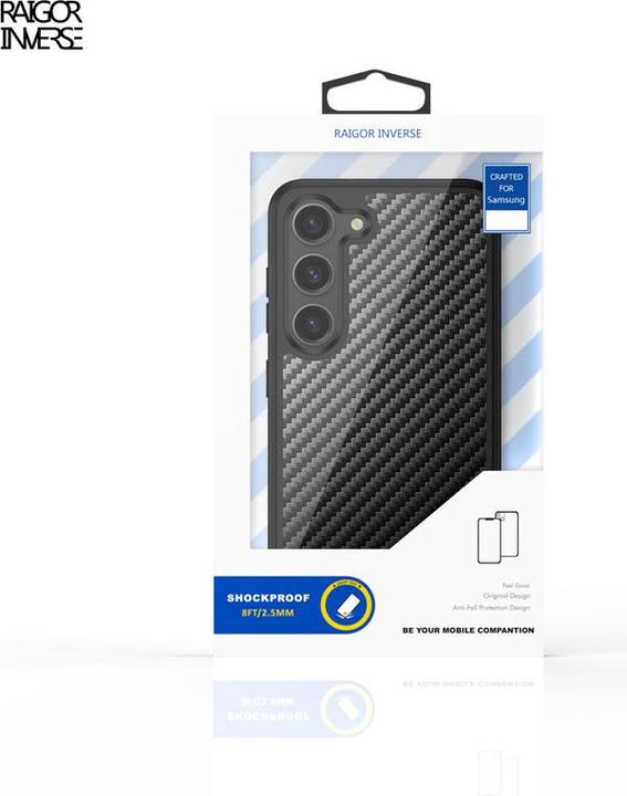 Image du produit Raigor Inverse Samsung Galaxy S25 - Raigor Scott Series Case Black Carbon (Samsung Galaxy S25)