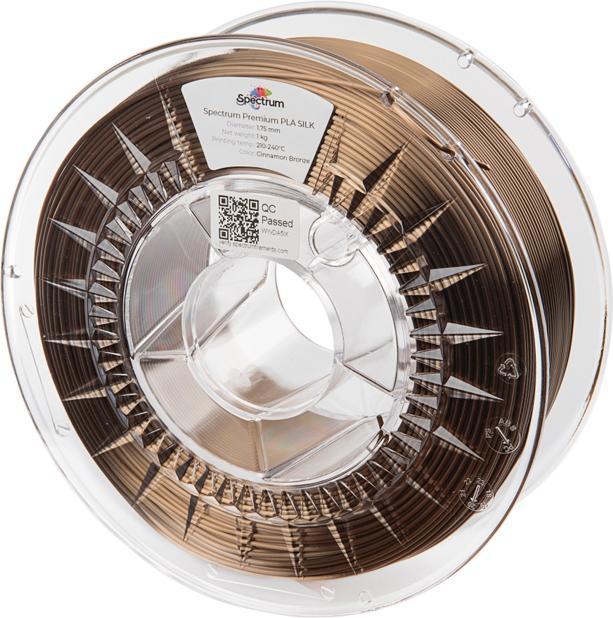 Image du produit Filament PLA SILK cinnamon bronze 1.0kg 1.75mm (PLA, 1.75 mm, 1000 g, Marron)