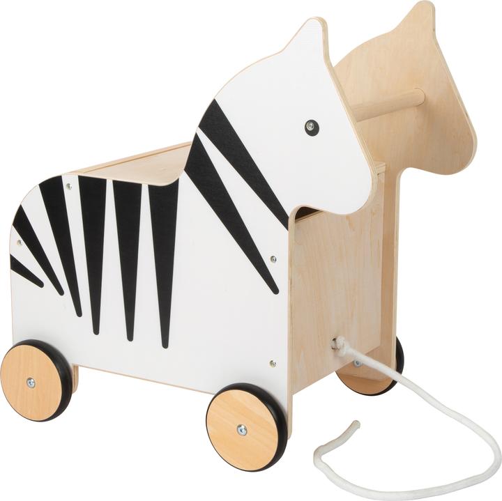 Produktbild small foot Spielzeugkiste mit Rollen Zebra „Wildlife“