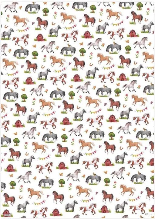 Actual product image Grätz Wrapping paper horses 68 x 98 cm, material: paper (Wrapping paper, 1 x)