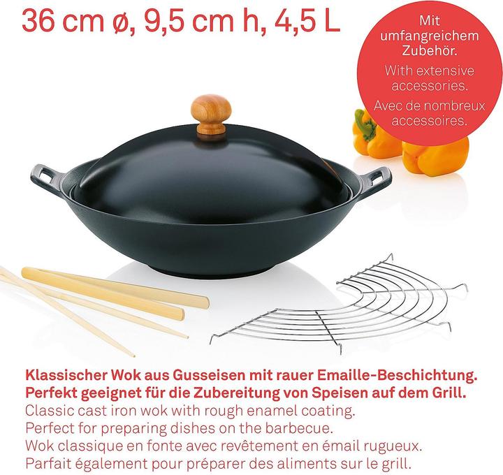 Actual product image Kela Asia Wok (36 cm, Wok, Cast iron)
