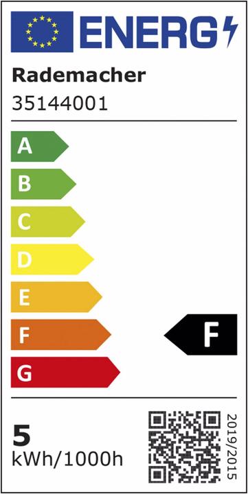 Energie-Label Rademacher addZ White + Colour E14 LED (E14, 4.80 W, 470 lm, 1 x, F)