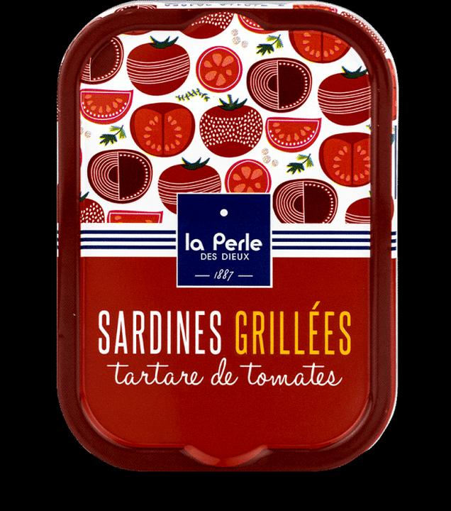 La Perle des Dieux Sardines grillées avec tartare de tomates (115 g)