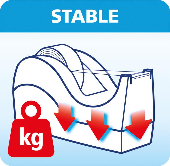 Produktbild tesa EASY CUT PROFESSIONAL Standfester Tischabroller für grosse tesafilm Rollen