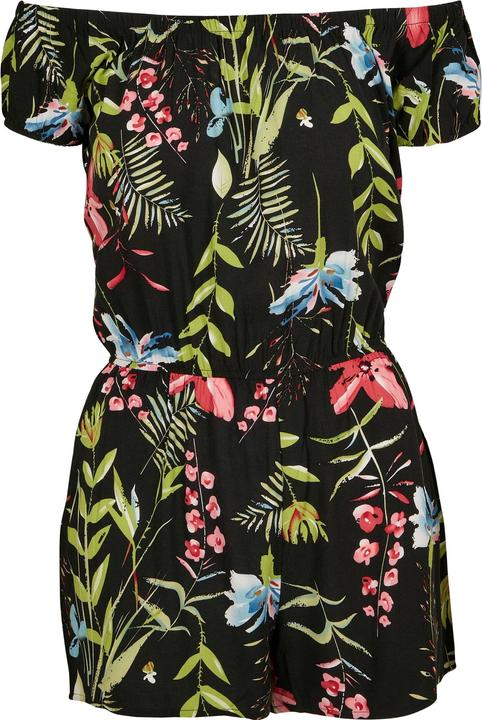 Actual product image Urban Classics Ladies AOP Off Shoulder Short Jumpsuit (4XL)