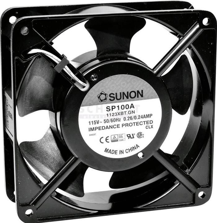 Sunon DP200A2123XBT Ventilateur axial 230 V/AC 164.76 m³/h (L x l x H) 120 x 120 x 38 (120 mm)
