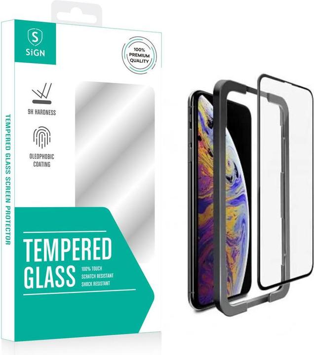 Produktbild SIGN iPhone 13 Mini Full Coverage Screen Protector Tempered Glass + Applicator (Apple iPhone 13 mini)