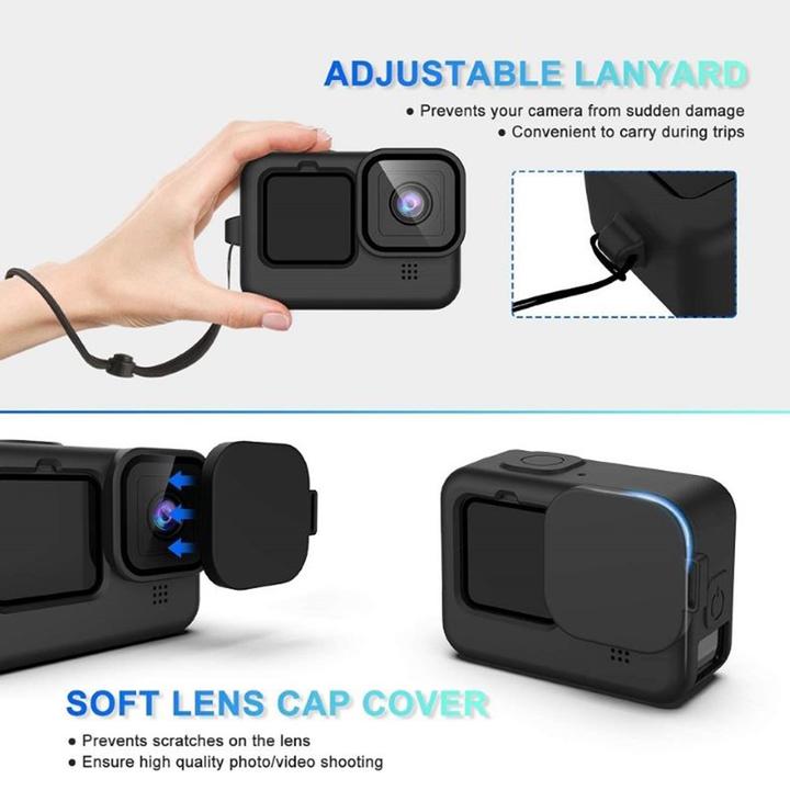 Image du produit Ueli Express GoPro Hero 12 / 11 / 10 / 9 Black Boîtier étanche Filtre de plongée et kit de démarrage de voyage (Hero 12, Hero 11 Noir, Hero 10 Noir, Hero 9 Noir)