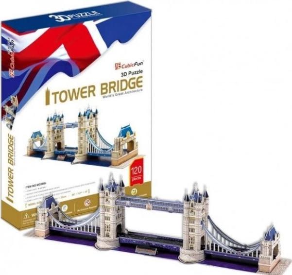 Actual product image Cubicfun 3d Puzzle Tower Bridge (120 pieces)