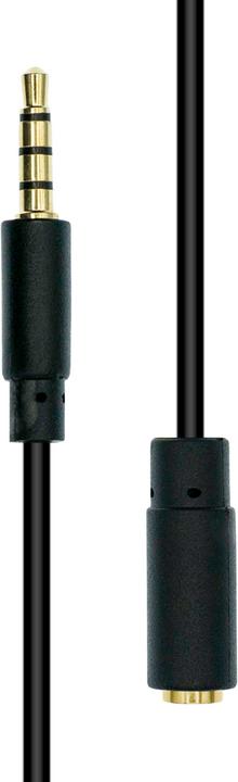 Image du produit ProXtend Mini-Jack 4-Pin Slim Extension Cable Black 1.5M (1.50 m)