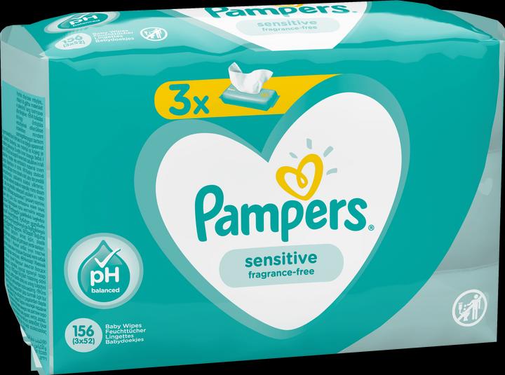 Actual product image Pampers Sensitive (156 Piece)