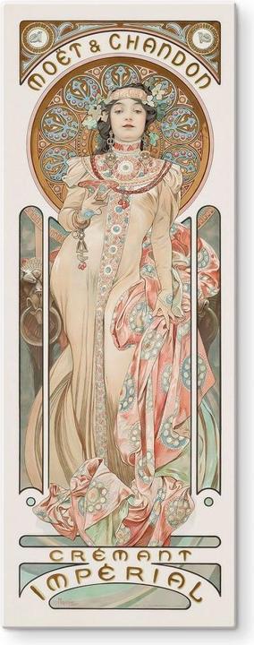 Image du produit Trenddeko Mucha - Moët and Chandon : Dry Imperial - Panorama (50 x 120 cm)