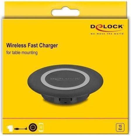 Actual product image Delock Wireless Charger 15 W for table installation black (15 W)