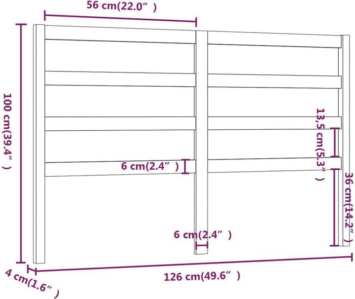 Image du produit VidaXL Batsheva (126 x 4 x 100 cm)