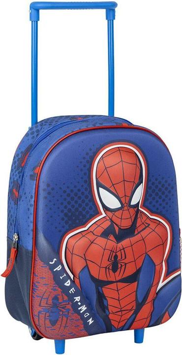 Spiderman Schulrucksack mit Rädern Spider-Man Blau 25 x 31 x 10 cm