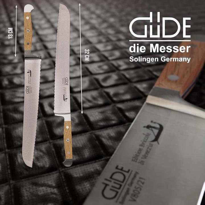 Produktbild Güde Brotmesser "Franz ", geschmiedet, Doppelkropf, Griff:Briccole di Venezia (32 cm)