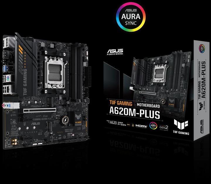 Productafbeelding ASUS TUF GAMING A620M-PLUS (AM5, AMD A620, mATX)
